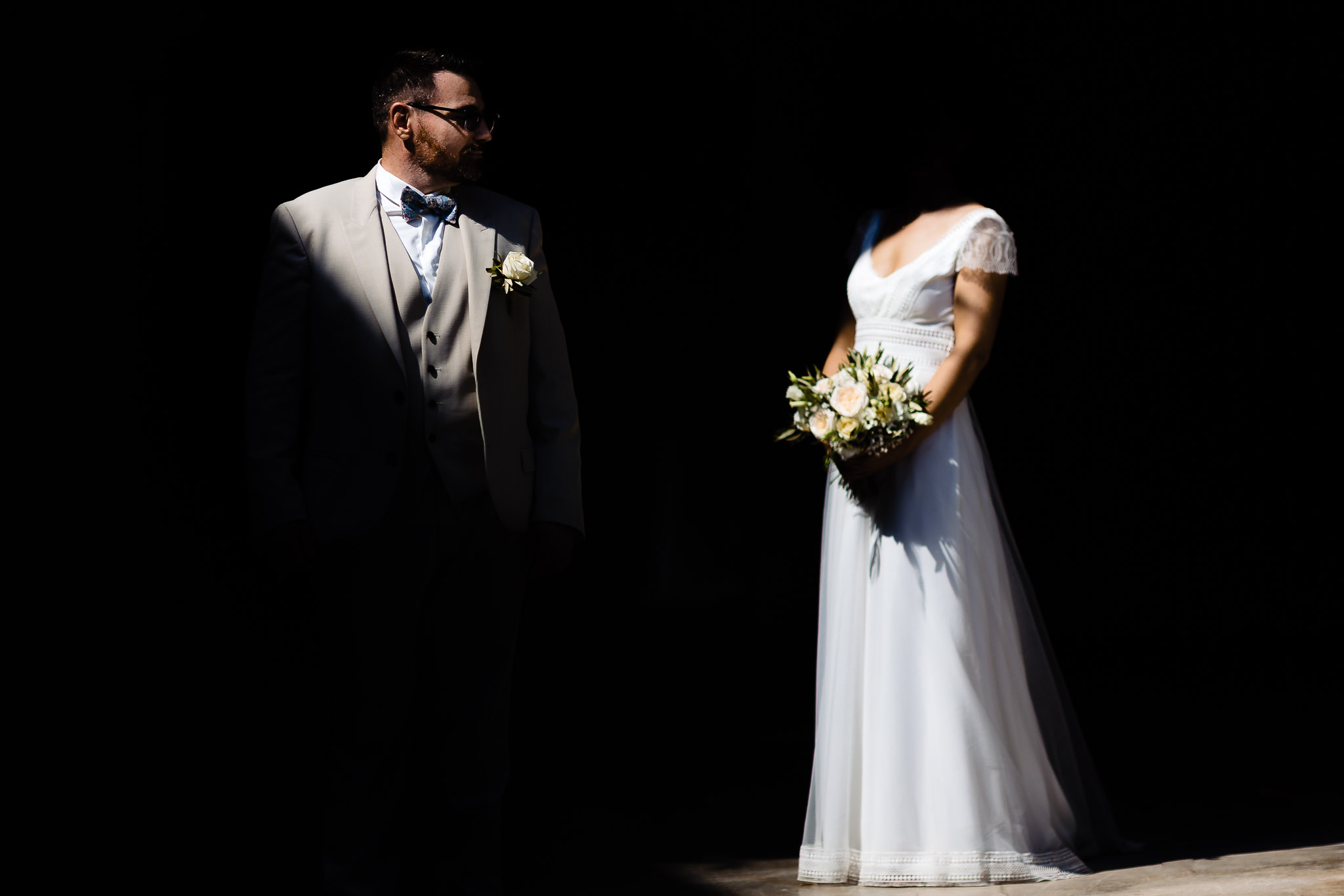 Laughter shared during a couple session after the wedding, South of France